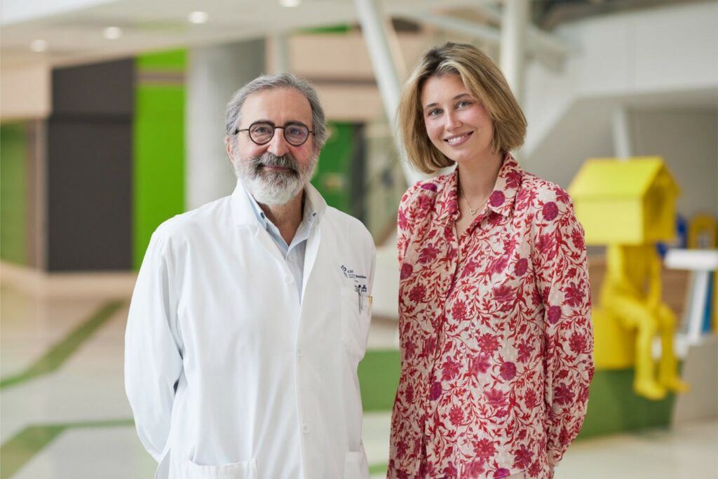 Dr. Fernando Alvarez, pediatric gastroenterologist, and Monica-Ann Jarry.