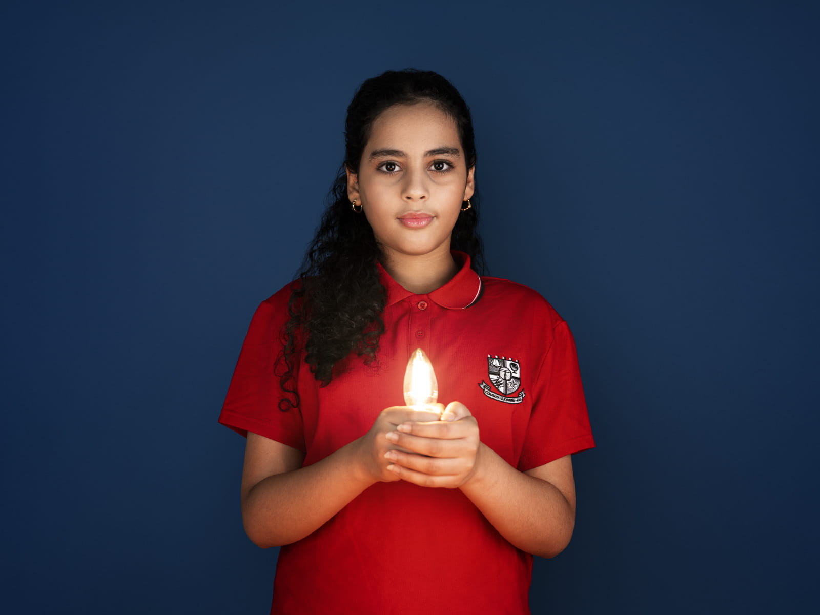 Myriem, 12 ans, élève au Collège Regina Assumpta