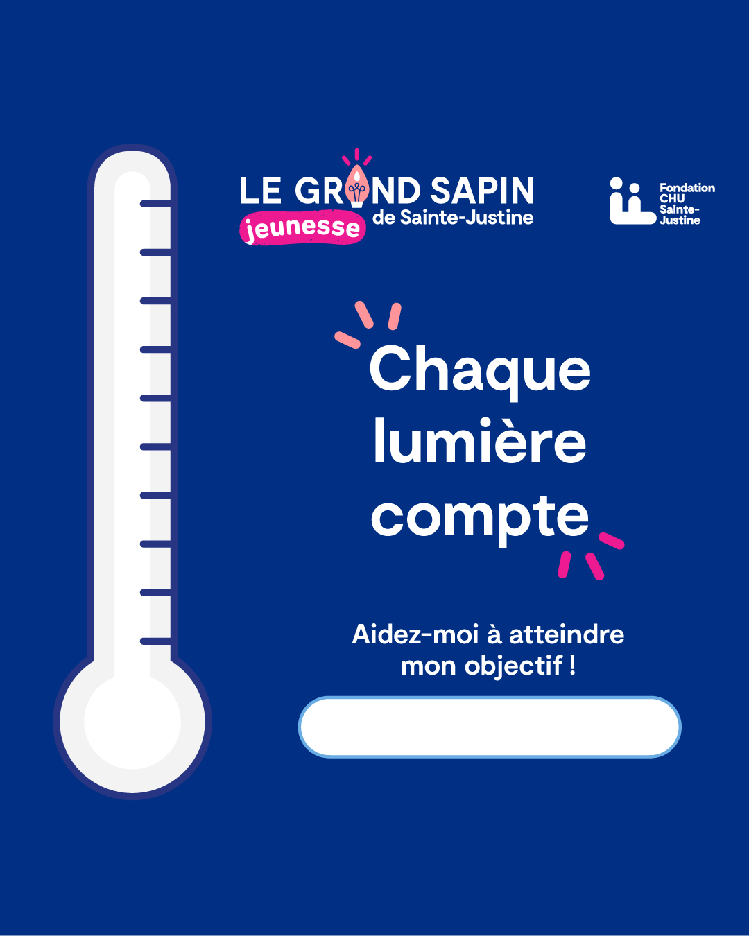 Visuel à partager : thermomètre pour suivre ma collecte