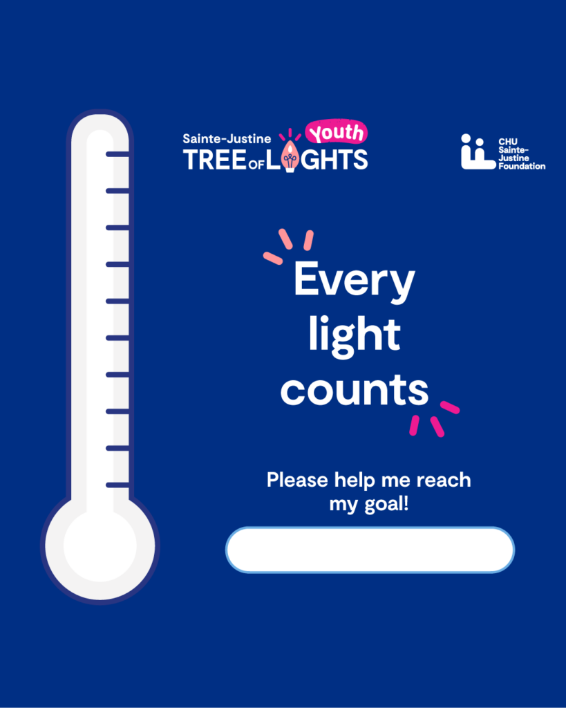Story visual: a fundraising thermometer to track my progress